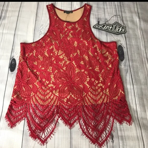NWT Express crochet racerback tank top - Picture 2 of 9